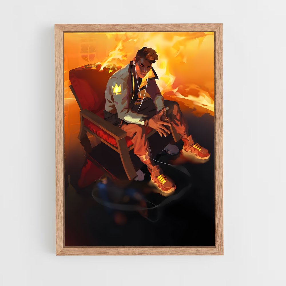 Poster Phoenix au Coeur des Flammes – affiche Valorant (vue 4)